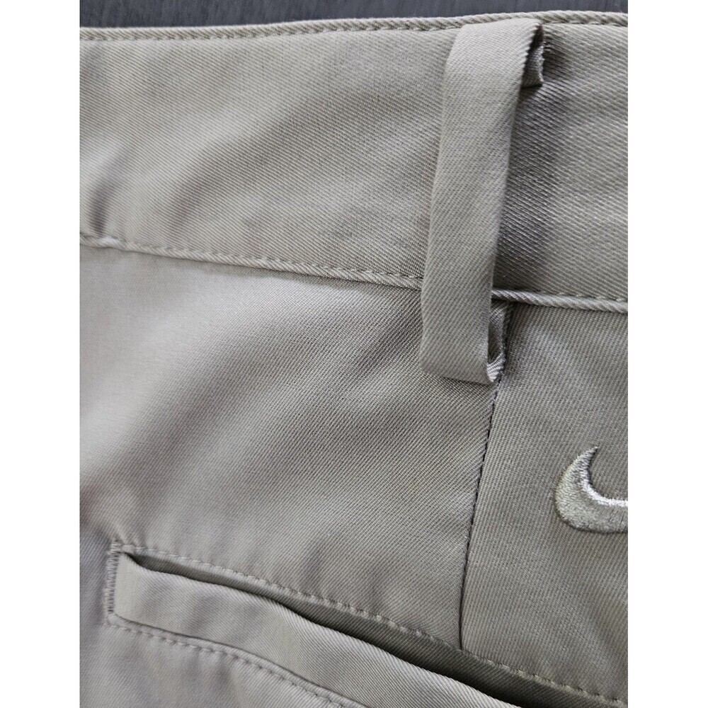 Nike Dri-Fit Men Tan Golf Pants  Standard Fit Khaki Tan Colored Chino Size 34x32 - Picture 9 of 9